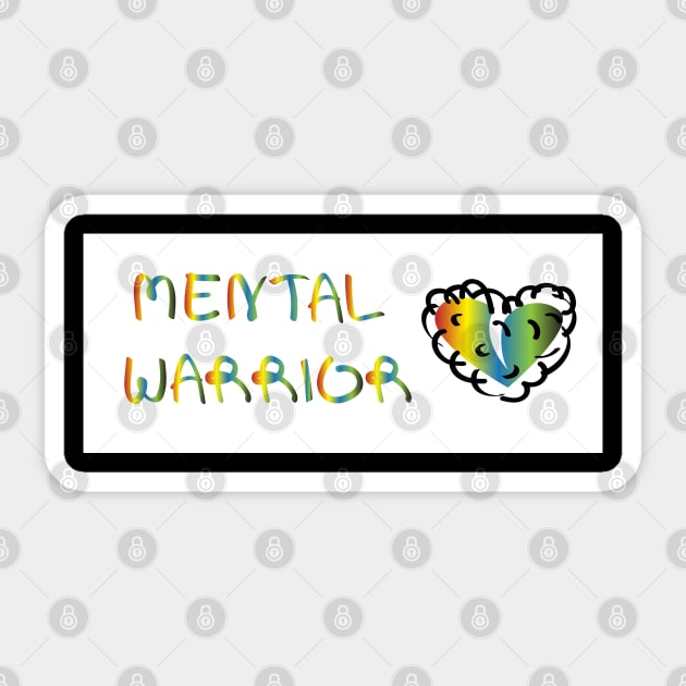 Mental Health Warrior Sticker by Wilda Khairunnisa